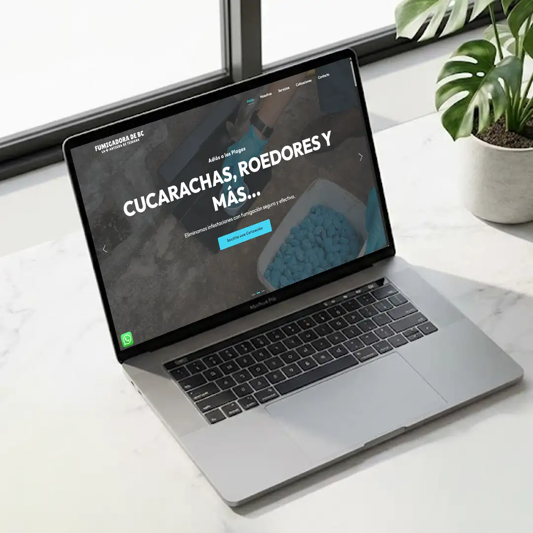 Fumigadora de BC – Diseño de Sitio Web